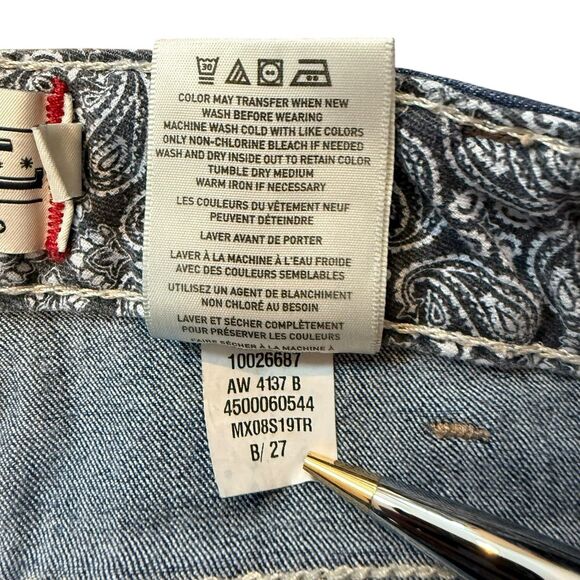 Ariat Women’s REAL Straight Leg Mid Rise Denim Jeans Size 28L Ocean Lita - Picture 7 of 10